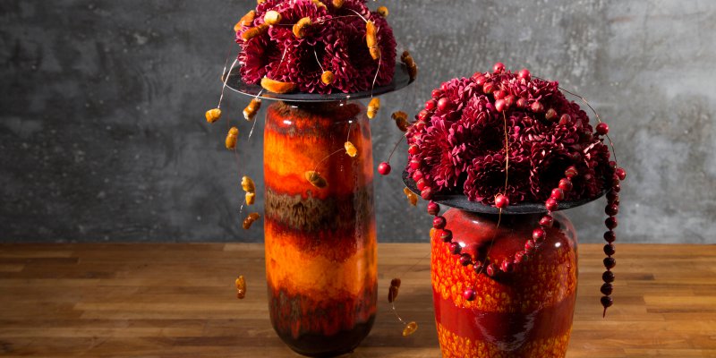 Herfstvaasjes met 'Flamenca'