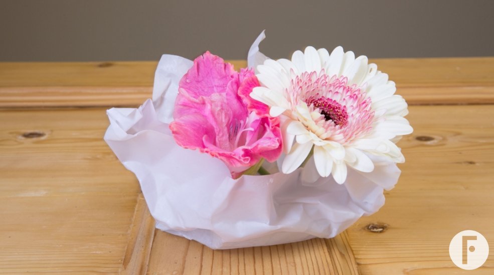 paper and candle wax container