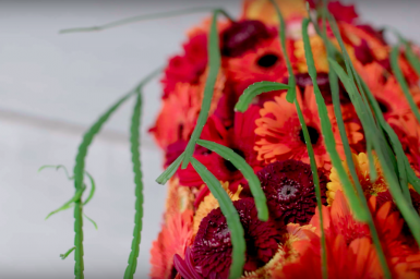 a Towering Gerbera design