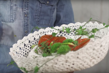 Wedding bouquet with Anthuriums