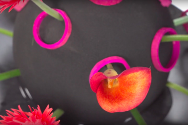 Idee voor bloemwerk met Black Ideal steekschuim